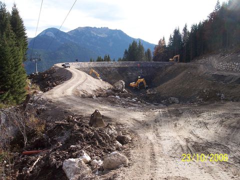 Beschneiungssee Bau